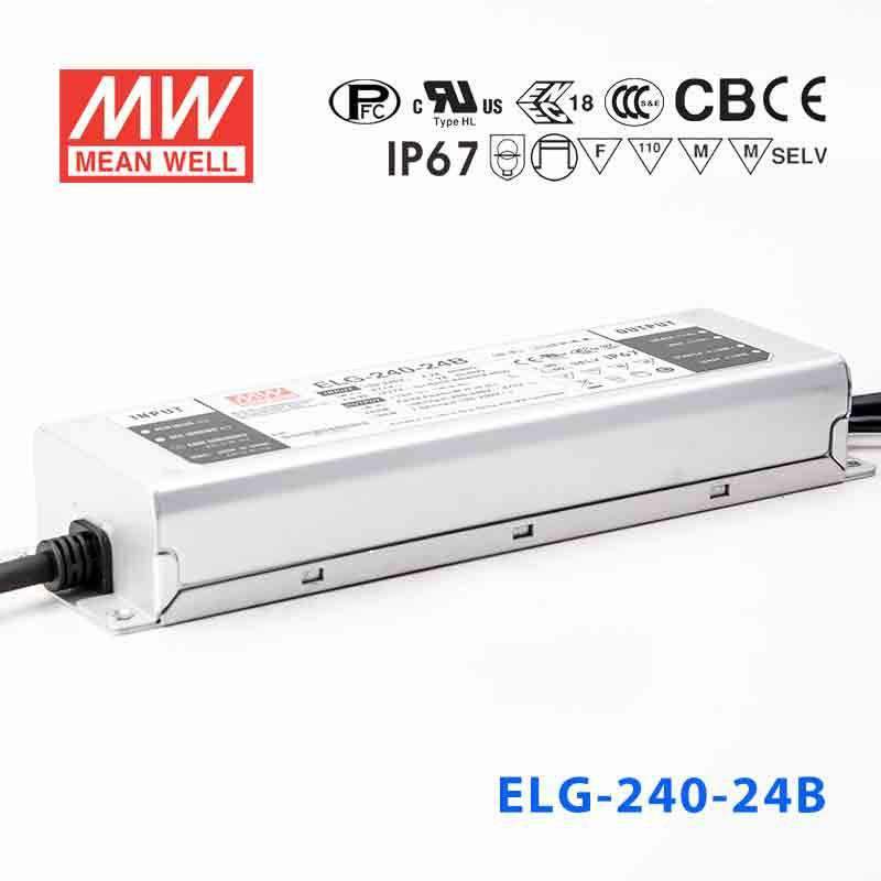 Mean Well ELG - 240 - 24B Power Supply 240W 24V - Dimmable - ELG - 240 - 24B - powersupplymall.com