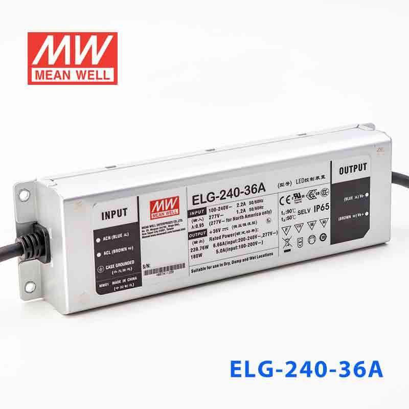 Mean Well ELG - 240 - 36A Power Supply 240W 36V - Adjustable - ELG-240-36A - powersupplymall.com