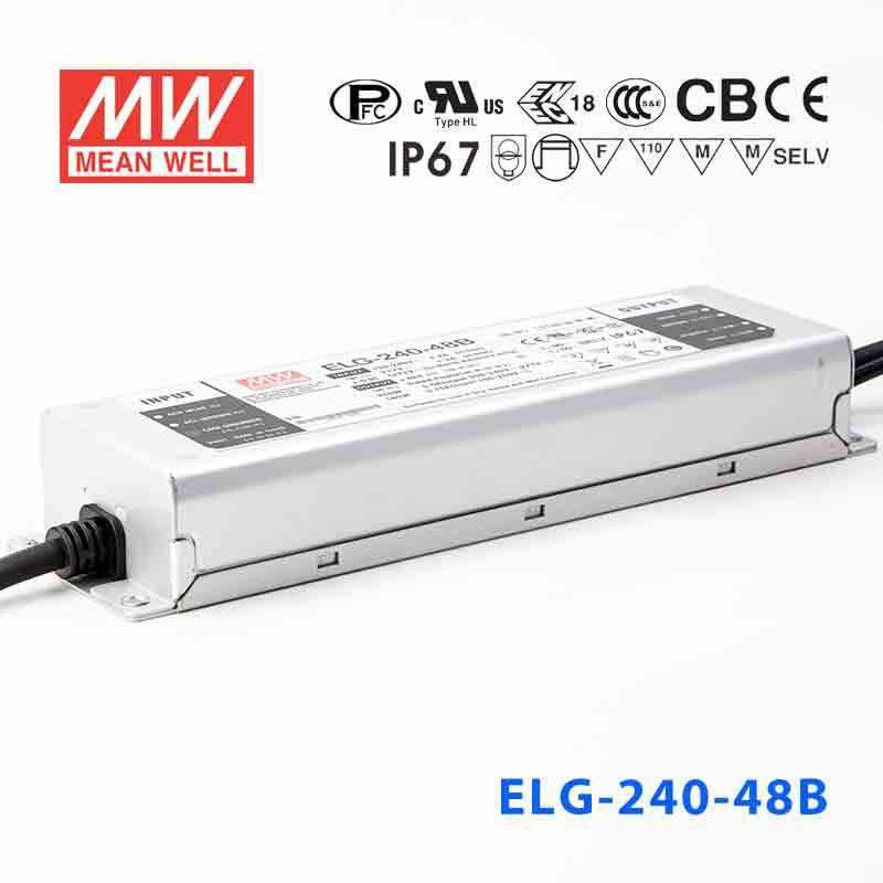 Mean Well ELG - 240 - 48B Power Supply 240W 48V - Dimmable - ELG - 240 - 48B - powersupplymall.com