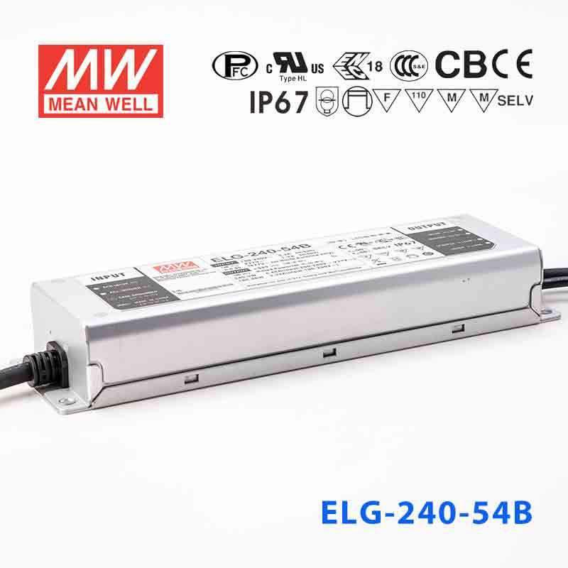 Mean Well ELG - 240 - 54B Power Supply 240W 54V - Dimmable - ELG - 240 - 54B - powersupplymall.com