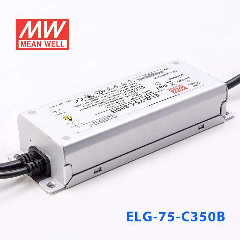 Mean Well ELG - 75 - C350B Power Supply 75W 350mA - Dimmable - ELG - 75 - C350B - powersupplymall.com