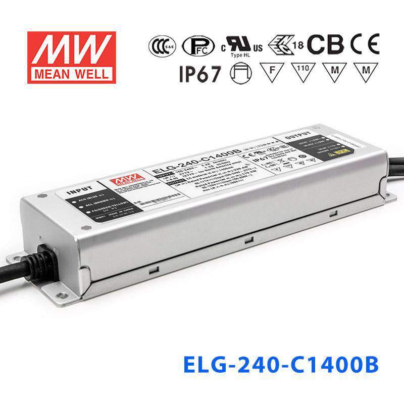 Mean Well ELG Series LED Power Supply 1400mA (75~300W) - - powersupplymall.com