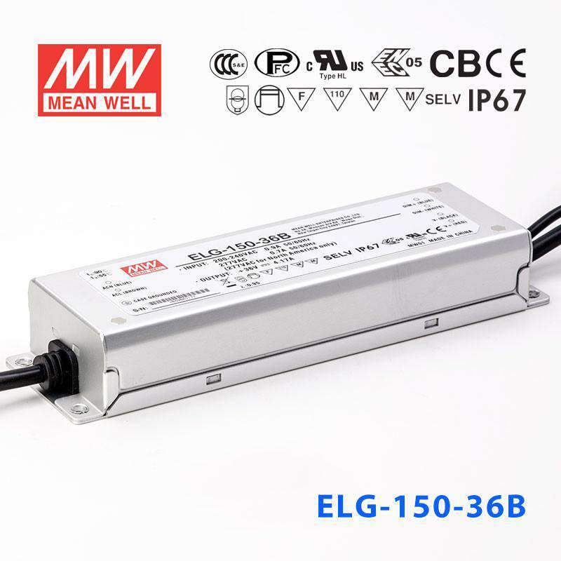 Mean Well ELG Series LED Power Supply 36V (75~240W) - - powersupplymall.com
