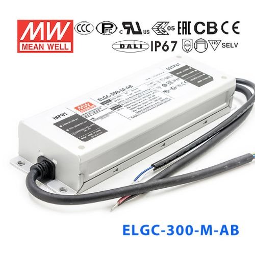 Mean Well ELGC - 300 - M - ADA Power Supply 300W 2800mA - Adjustable and DALI - ELGC - 300 - M - ADA - powersupplymall.com