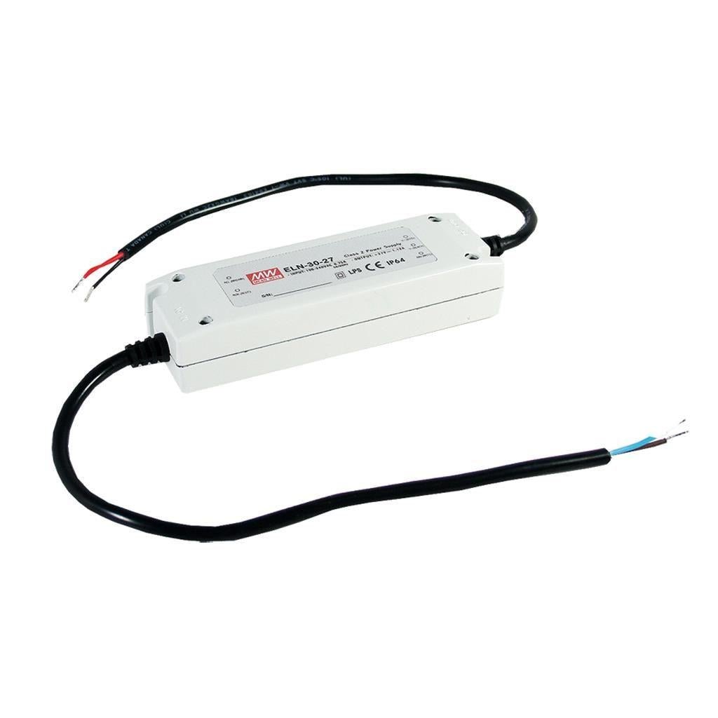 Mean Well ELN - 30 - 24D Single Output Switching Power Supply 30W 24V CC - ELN - 30 - 24D - powersupplymall.com