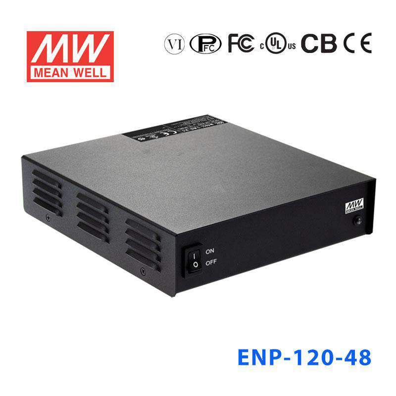 Mean Well ENP - 120 - 48 Desktop Type Chargers 120W 55.2V 2.2A - Level VI Power Supply - ENP - 120 - 48 - powersupplymall.com