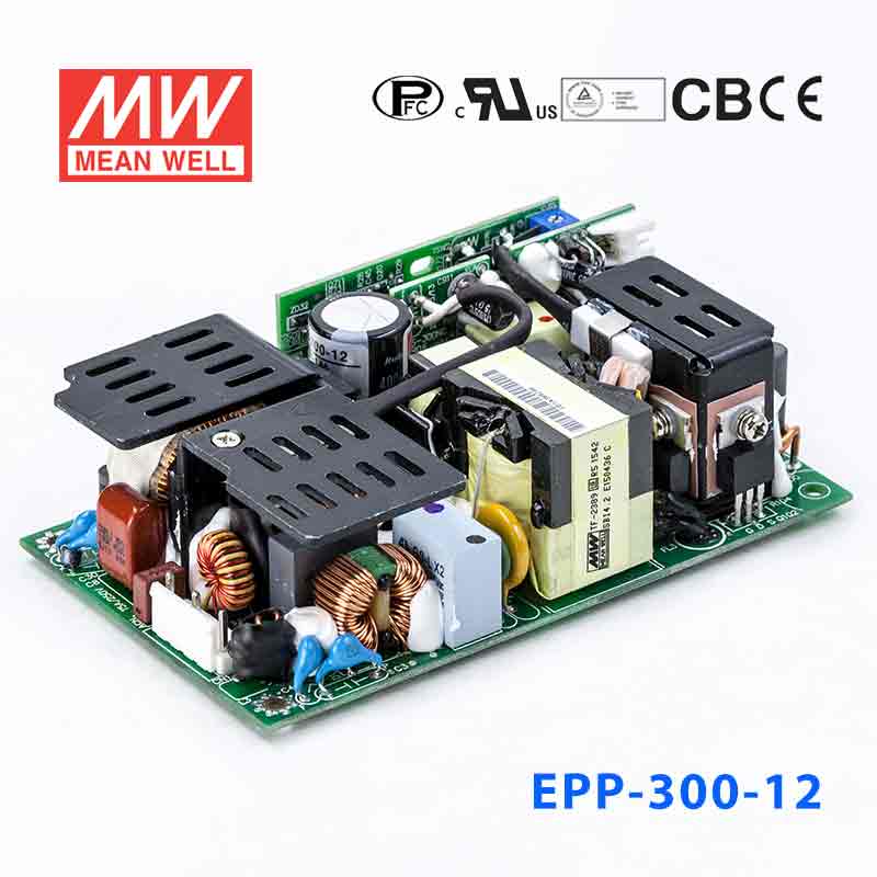 Mean Well EPP - 300 - 12 Power Supply 200W 12V - EPP - 300 - 12 - powersupplymall.com