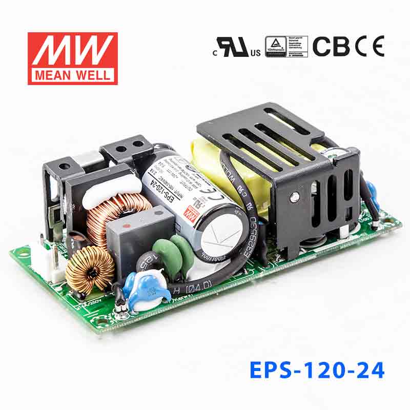 Mean Well EPS - 120 - 24 Power Supply 84W 24V - EPS - 120 - 24 - powersupplymall.com