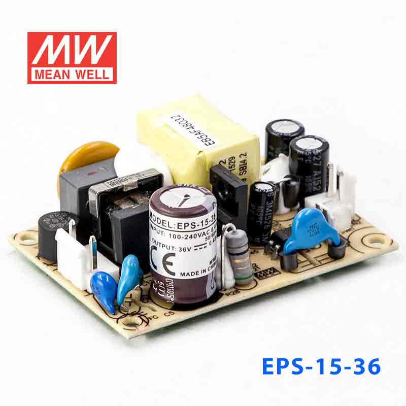 Mean Well EPS - 15 - 36 Power Supply 15W 36V - EPS - 15 - 36 - powersupplymall.com