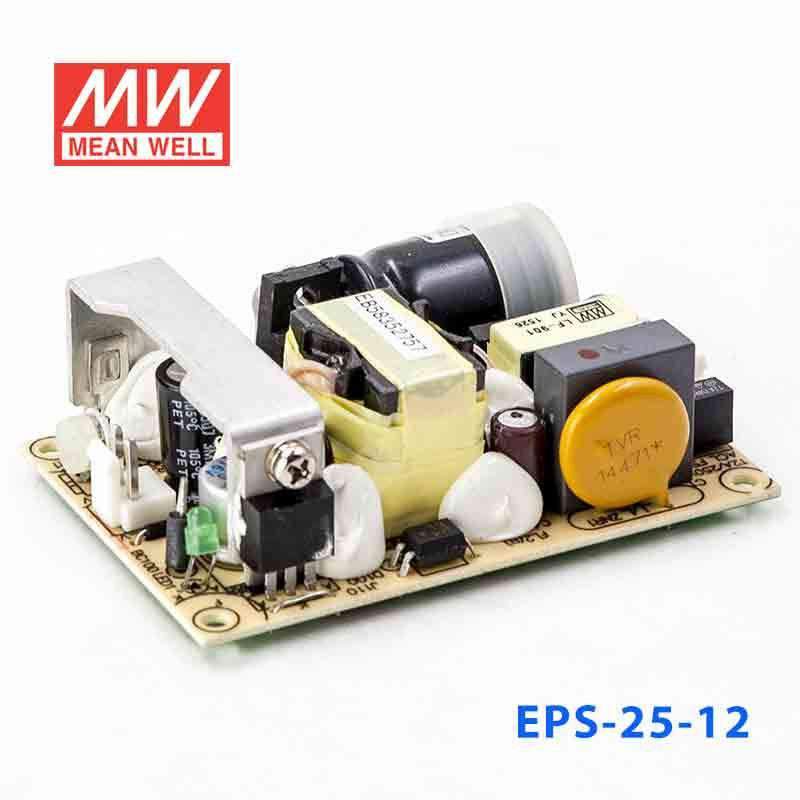Mean Well EPS - 25 - 12 Power Supply 25W 12V - EPS - 25 - 12 - powersupplymall.com