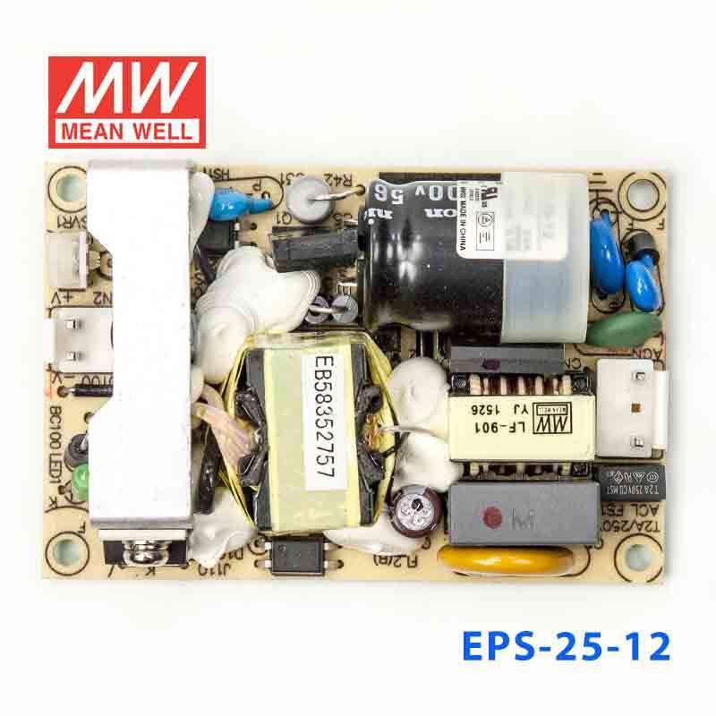 Mean Well EPS - 25 - 12 Power Supply 25W 12V - EPS - 25 - 12 - powersupplymall.com