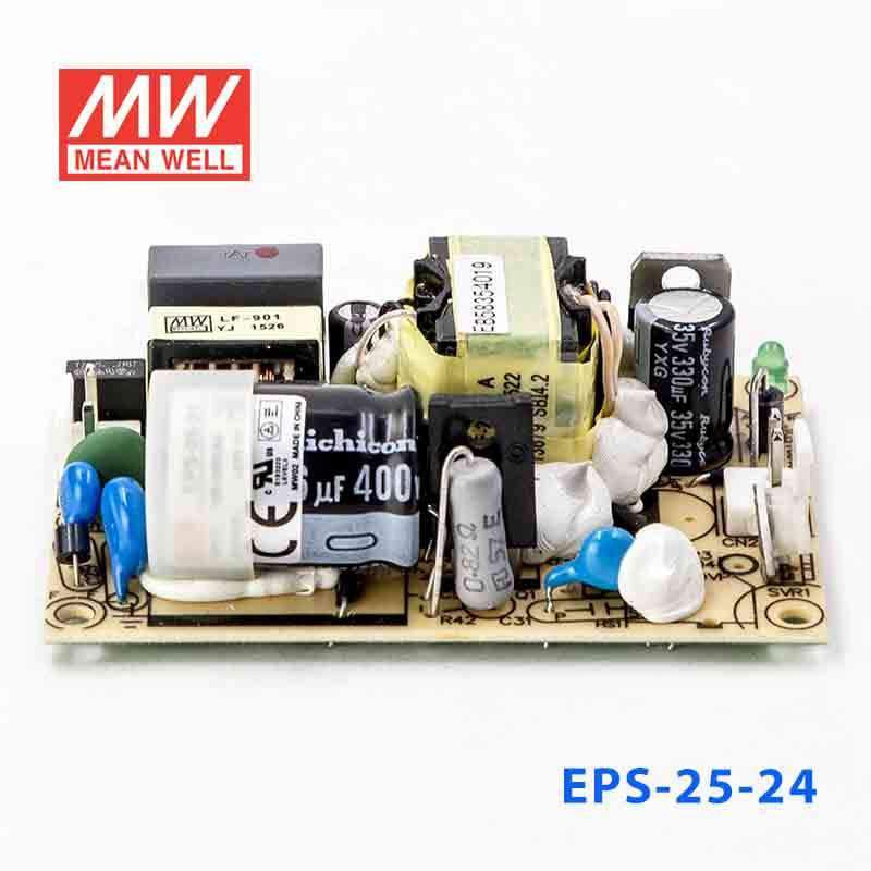 Mean Well EPS - 25 - 24 Power Supply 25W 24V - EPS - 25 - 24 - powersupplymall.com