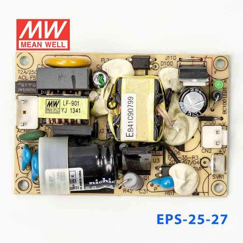 Mean Well EPS - 25 - 27 Power Supply 25W 27V - EPS - 25 - 27 - powersupplymall.com