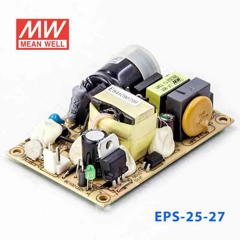 Mean Well EPS - 25 - 27 Power Supply 25W 27V - EPS - 25 - 27 - powersupplymall.com
