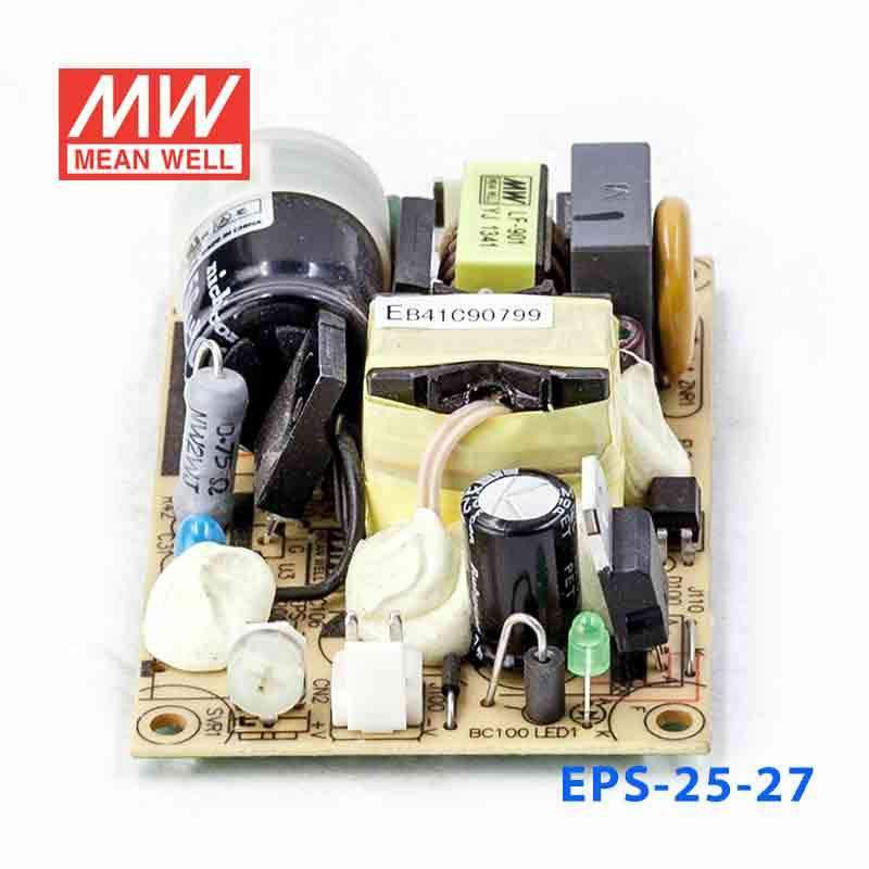 Mean Well EPS - 25 - 27 Power Supply 25W 27V - EPS - 25 - 27 - powersupplymall.com