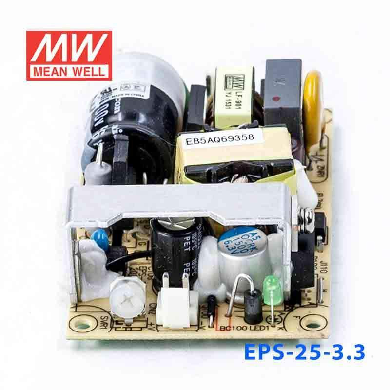 Mean Well EPS - 25 - 3.3 Power Supply 16W 3.3V - EPS - 25 - 3.3 - powersupplymall.com