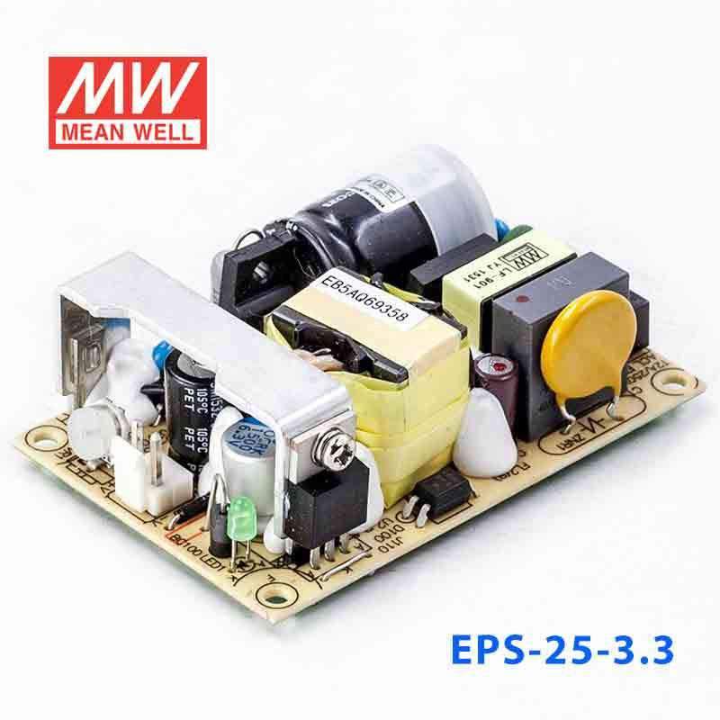 Mean Well EPS - 25 - 3.3 Power Supply 16W 3.3V - EPS - 25 - 3.3 - powersupplymall.com