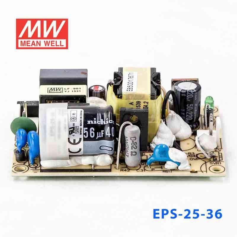Mean Well EPS - 25 - 36 Power Supply 25W 36V - EPS - 25 - 36 - powersupplymall.com