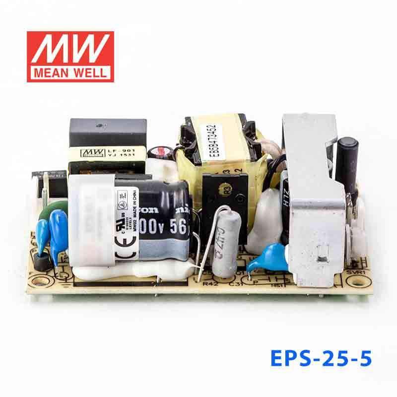Mean Well EPS - 25 - 5 Power Supply 25W 5V - EPS - 25 - 5 - powersupplymall.com
