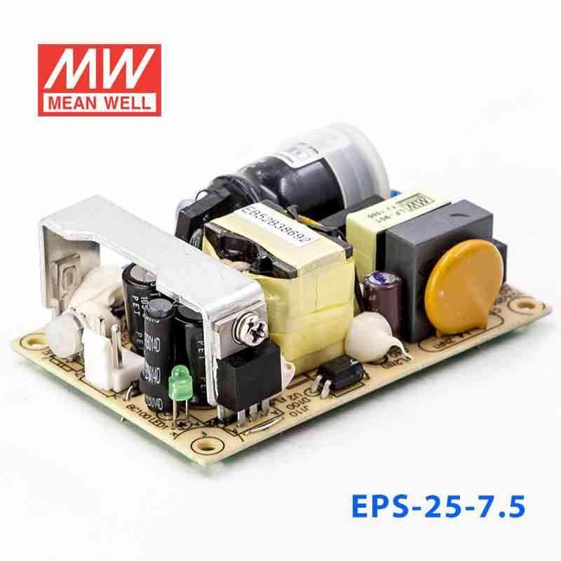 Mean Well EPS - 25 - 7.5 Power Supply 25W 7.5V - EPS - 25 - 7.5 - powersupplymall.com