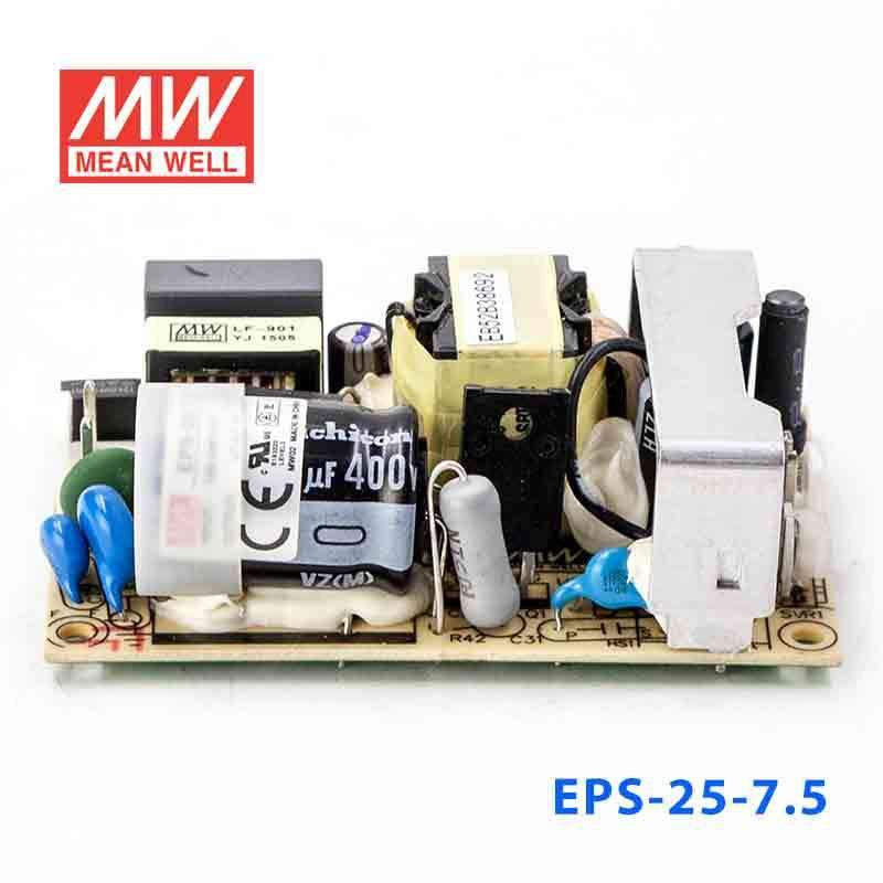 Mean Well EPS - 25 - 7.5 Power Supply 25W 7.5V - EPS - 25 - 7.5 - powersupplymall.com