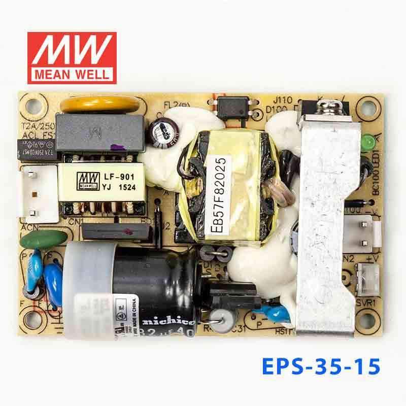 Mean Well EPS - 35 - 15 Power Supply 36W 15V - EPS - 35 - 15 - powersupplymall.com