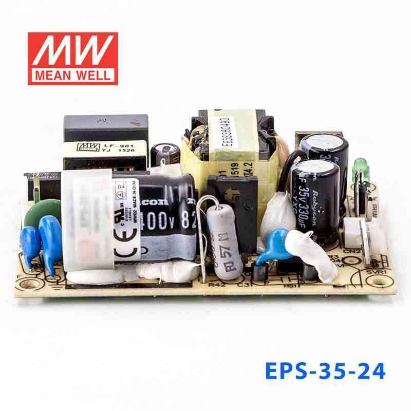 Mean Well EPS - 35 - 24 Power Supply 36W 24V - EPS - 35 - 24 - powersupplymall.com