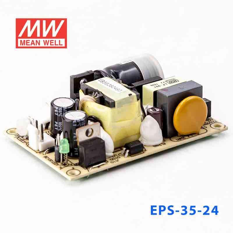Mean Well EPS - 35 - 24 Power Supply 36W 24V - EPS - 35 - 24 - powersupplymall.com