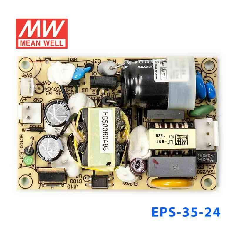 Mean Well EPS - 35 - 24 Power Supply 36W 24V - EPS - 35 - 24 - powersupplymall.com