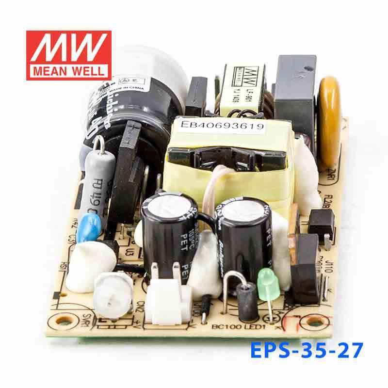 Mean Well EPS - 35 - 27 Power Supply 35W 27V - EPS - 35 - 27 - powersupplymall.com