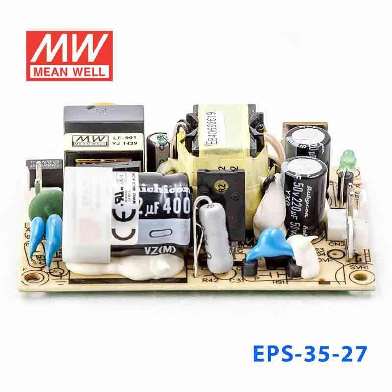 Mean Well EPS - 35 - 27 Power Supply 35W 27V - EPS - 35 - 27 - powersupplymall.com