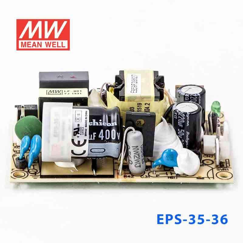 Mean Well EPS - 35 - 36 Power Supply 36W 36V - EPS - 35 - 36 - powersupplymall.com