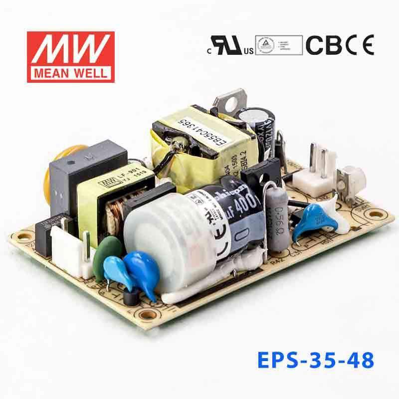Mean Well EPS - 35 - 48 Power Supply 36W 48V - EPS - 35 - 48 - powersupplymall.com