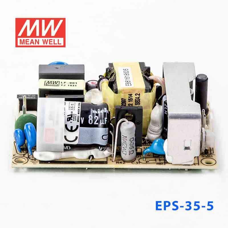 Mean Well EPS - 35 - 5 Power Supply 30W 5V - EPS - 35 - 5 - powersupplymall.com