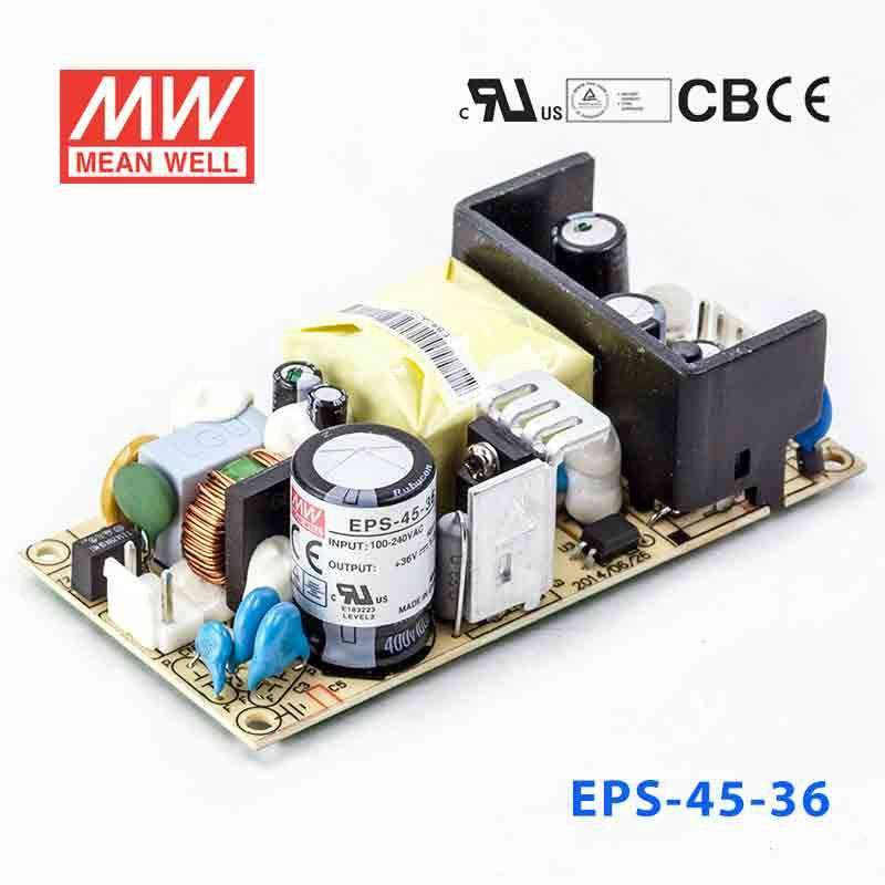Mean Well EPS - 45 - 36 Power Supply 45W 36V - EPS - 45 - 36 - powersupplymall.com