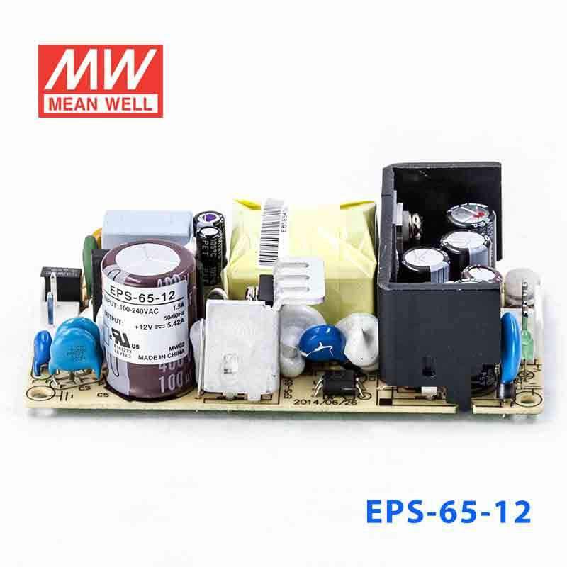 Mean Well EPS - 65 - 12 Power Supply 65W 12V - EPS - 65 - 12 - powersupplymall.com