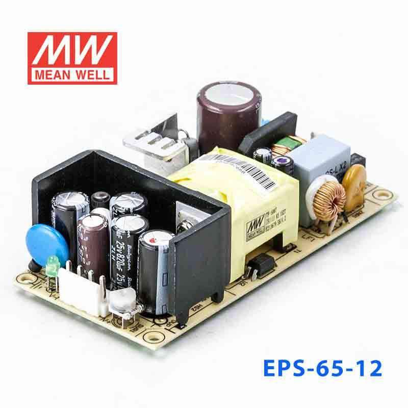 Mean Well EPS - 65 - 12 Power Supply 65W 12V - EPS - 65 - 12 - powersupplymall.com