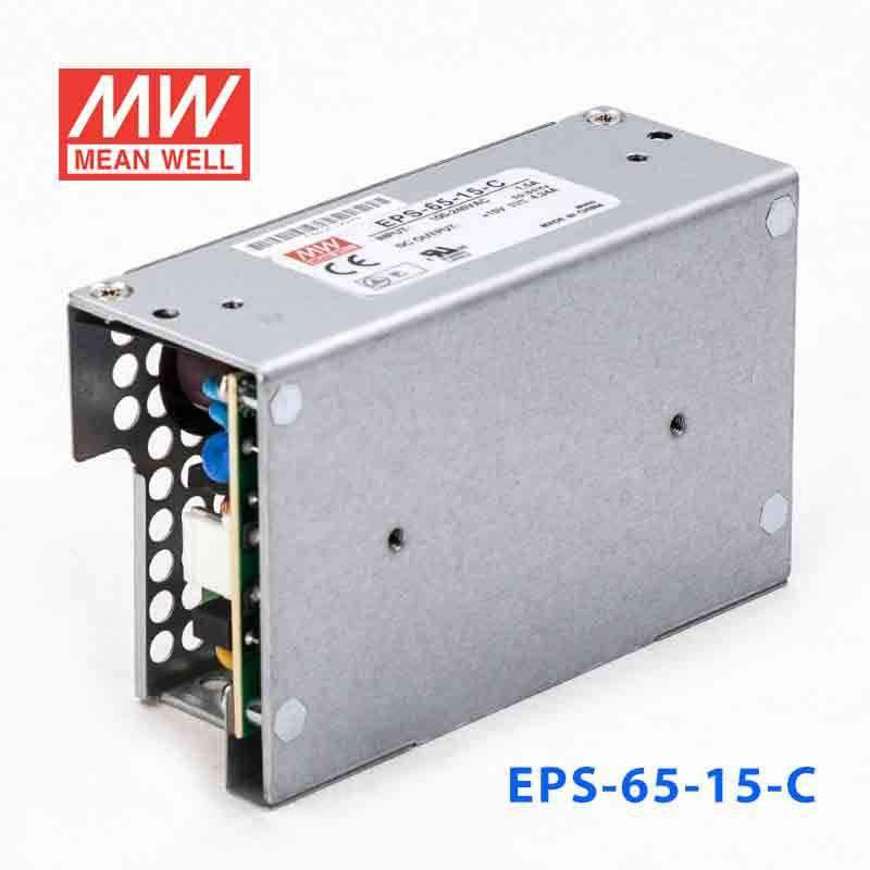 Mean Well EPS - 65 - 15 - C Power Supply 65W 15V - EPS - 65 - 15 - C - powersupplymall.com
