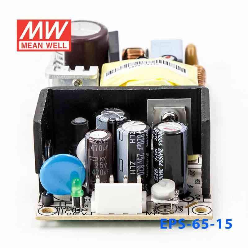 Mean Well EPS - 65 - 15 Power Supply 65W 15V - EPS - 65 - 15 - powersupplymall.com