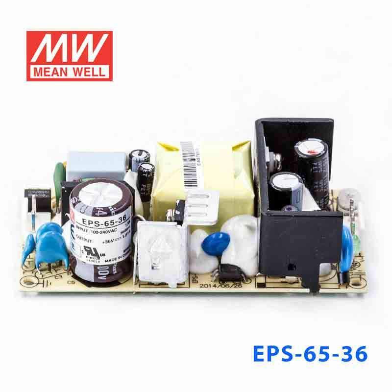 Mean Well EPS - 65 - 36 Power Supply 65W 36V - EPS - 65 - 36 - powersupplymall.com