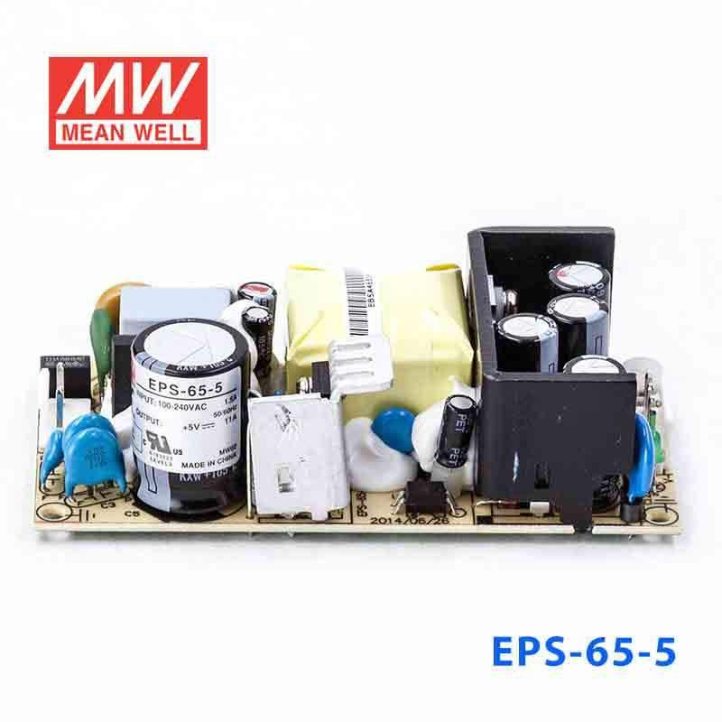Mean Well EPS - 65 - 5 Power Supply 55W 5V - EPS - 65 - 5 - powersupplymall.com