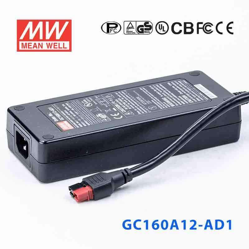 Mean Well GC160A12 - AD1 Portable Chargers 136W 13.6V 10A - Green Adaptor - GC160A12 - AD1 - powersupplymall.com