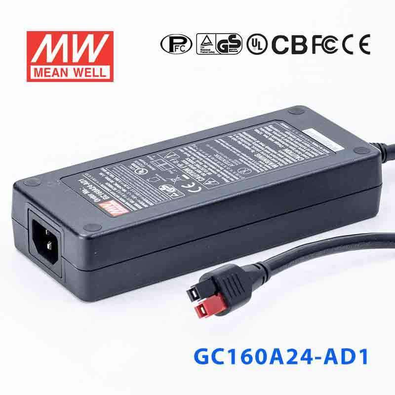 Mean Well GC160A24 - AD1 Portable Chargers 160.2W 27.2V 5.89A - Green Adaptor - GC160A24 - AD1 - powersupplymall.com