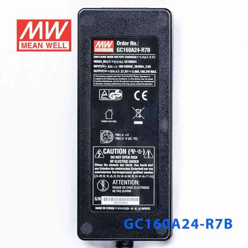 Mean Well GC160A24 - R7B Portable Chargers 160.2W 27.2V 5.89A - Green Adaptor - GC160A24 - R7B - powersupplymall.com