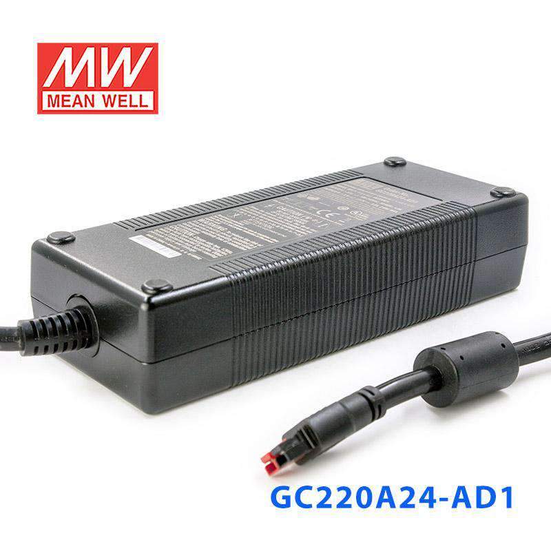 Mean Well GC220A24 - AD1 Portable Chargers 217.6W 27.2V 8A - Green Adaptor - GC220A24 - AD1 - powersupplymall.com