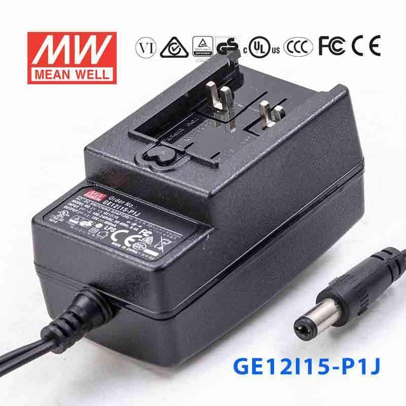 Mean Well GE12I15 - P1J Power Supply 12W 15V - GE12I15 - P1J - powersupplymall.com