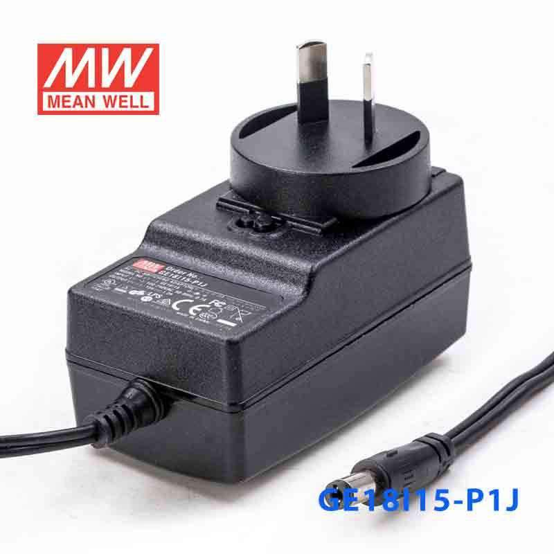 Mean Well GE18I15 - P1J Power Supply 18W 15V - GE18I15 - P1J - powersupplymall.com