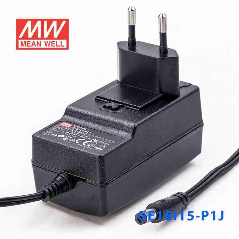 Mean Well GE18I15 - P1J Power Supply 18W 15V - GE18I15 - P1J - powersupplymall.com