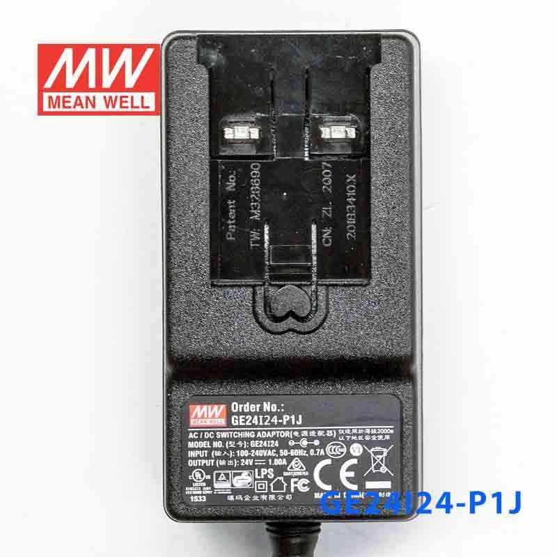 Mean Well GE24I24 - P1J Power Supply 24W 24V - GE24I24 - P1J - powersupplymall.com