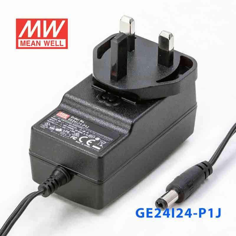 Mean Well GE24I24 - P1J Power Supply 24W 24V - GE24I24 - P1J - powersupplymall.com